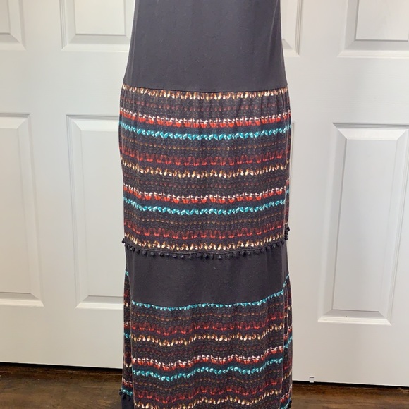 Free People tiered pom pom maxi dress S - Picture 7 of 10